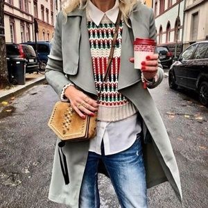 NEW MAJE Massimo Jacquard-knit Chunky Cropped sweater